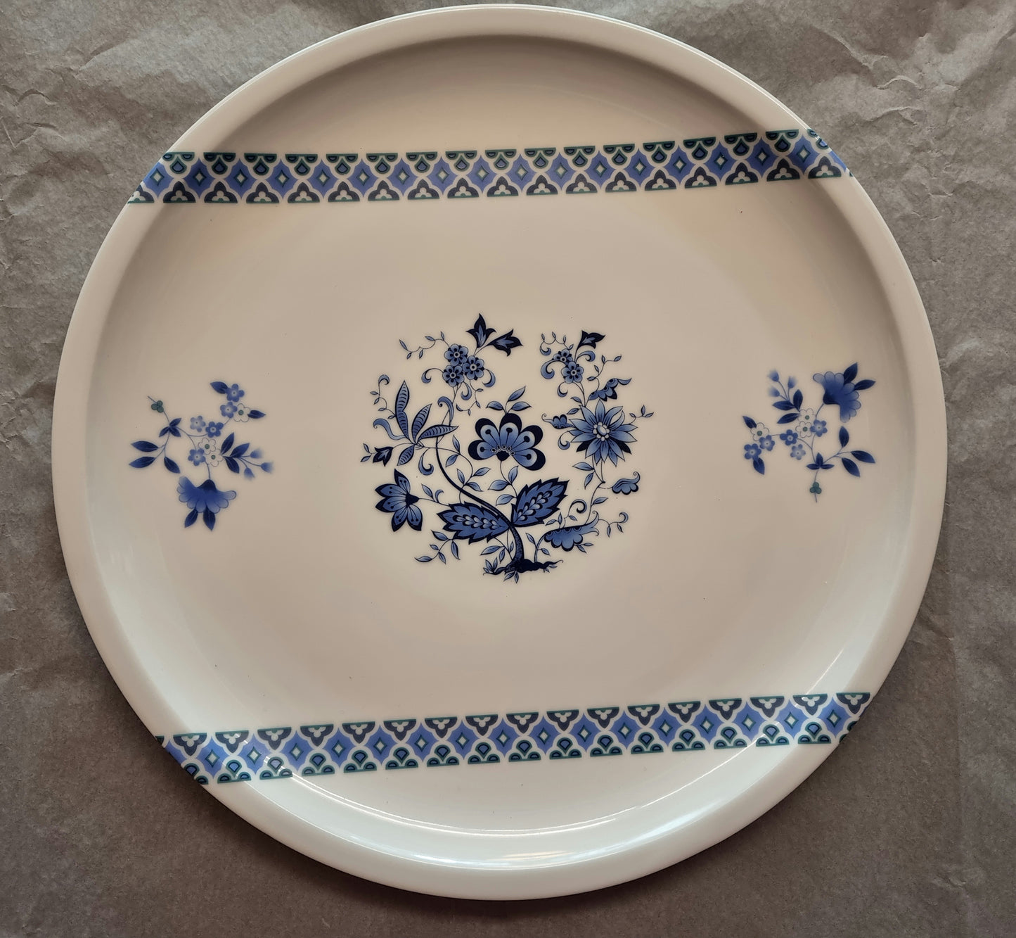 Plat à Tarte en Porcelaine DECOR FLEUR