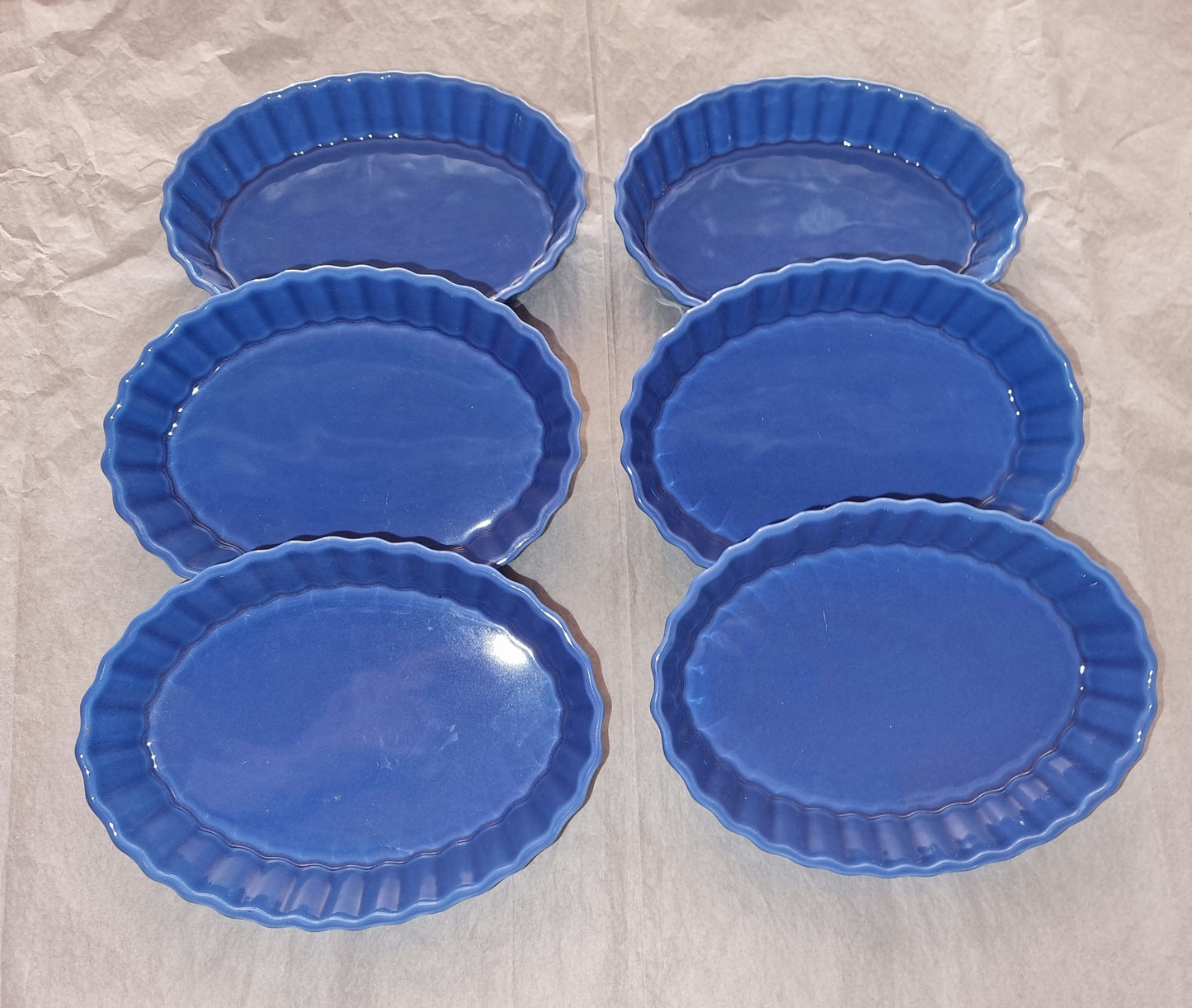 Coffret 6 Moules à Tartelette en Porcelaine