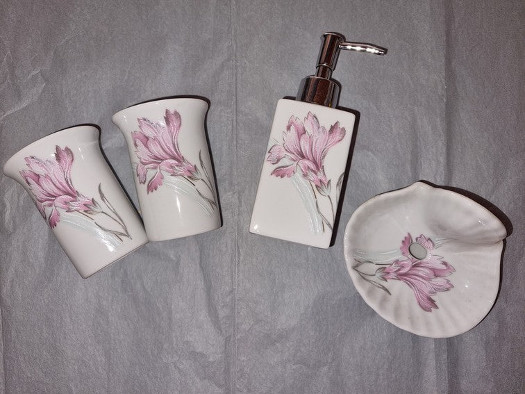 Ensemble de 4 accessoires salle de bain