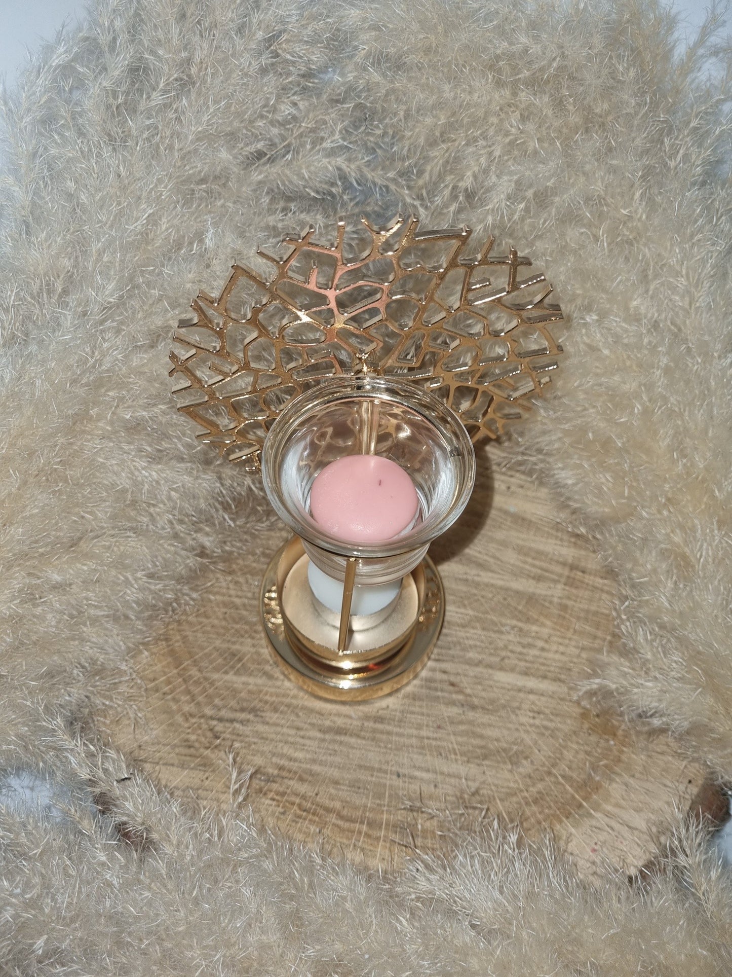 Brûle parfum Corail en métal