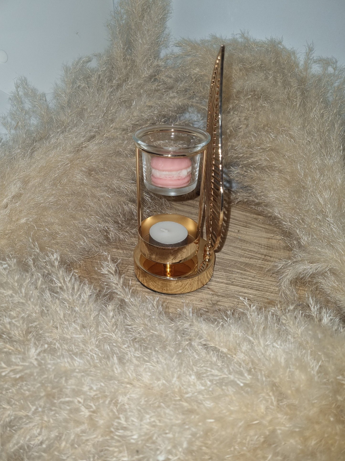 Brûle parfum Feuille de Palme en métal