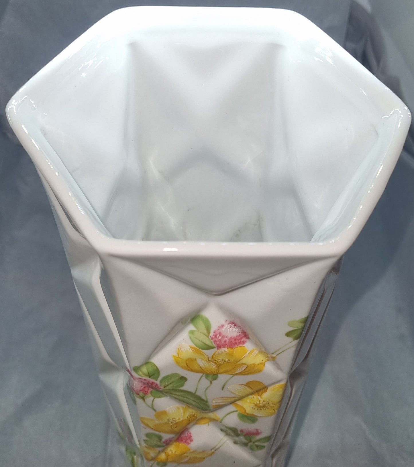 Grand Vase Décor FLEURS