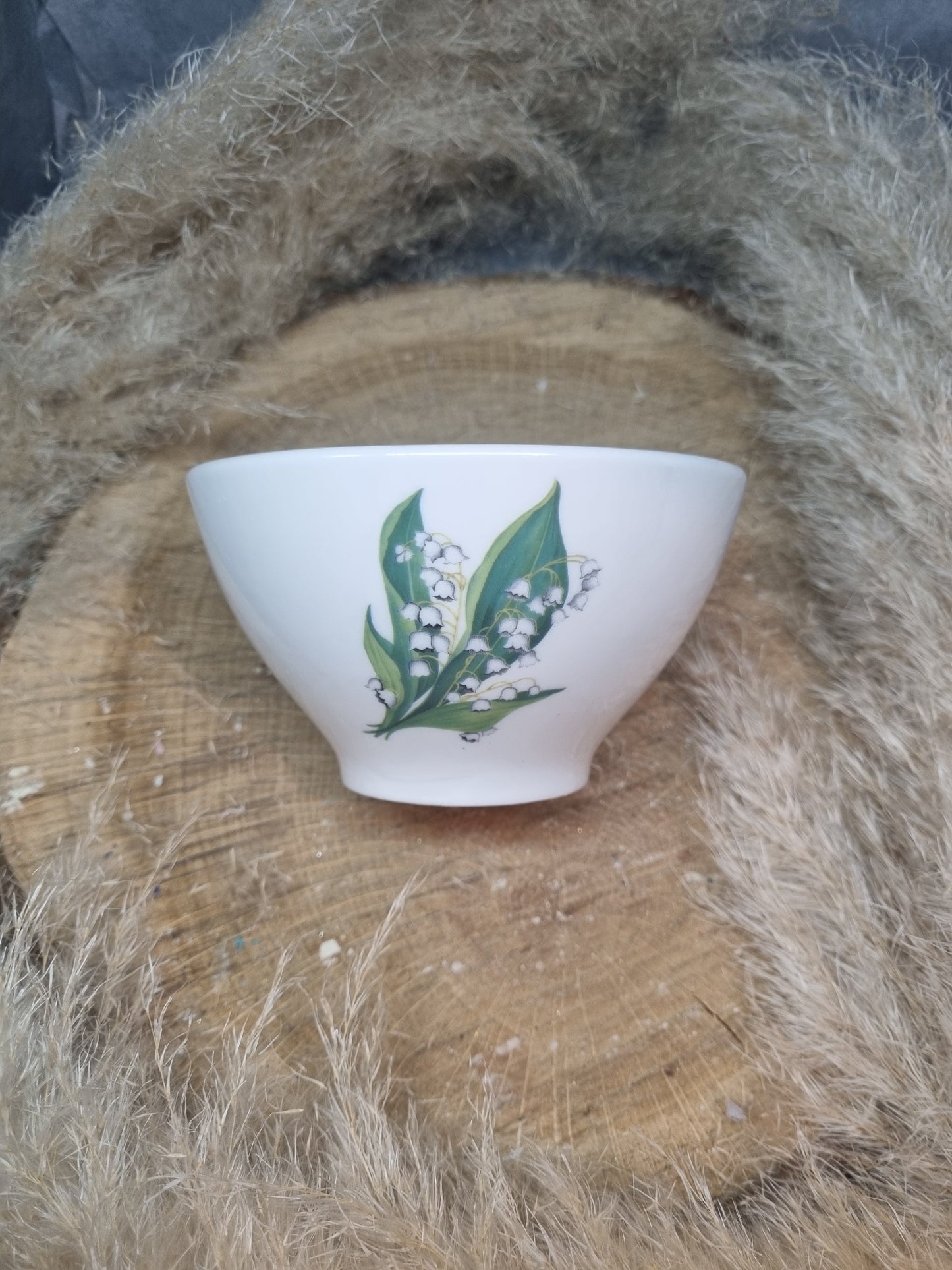Bol en Porcelaine Décor MUGUET