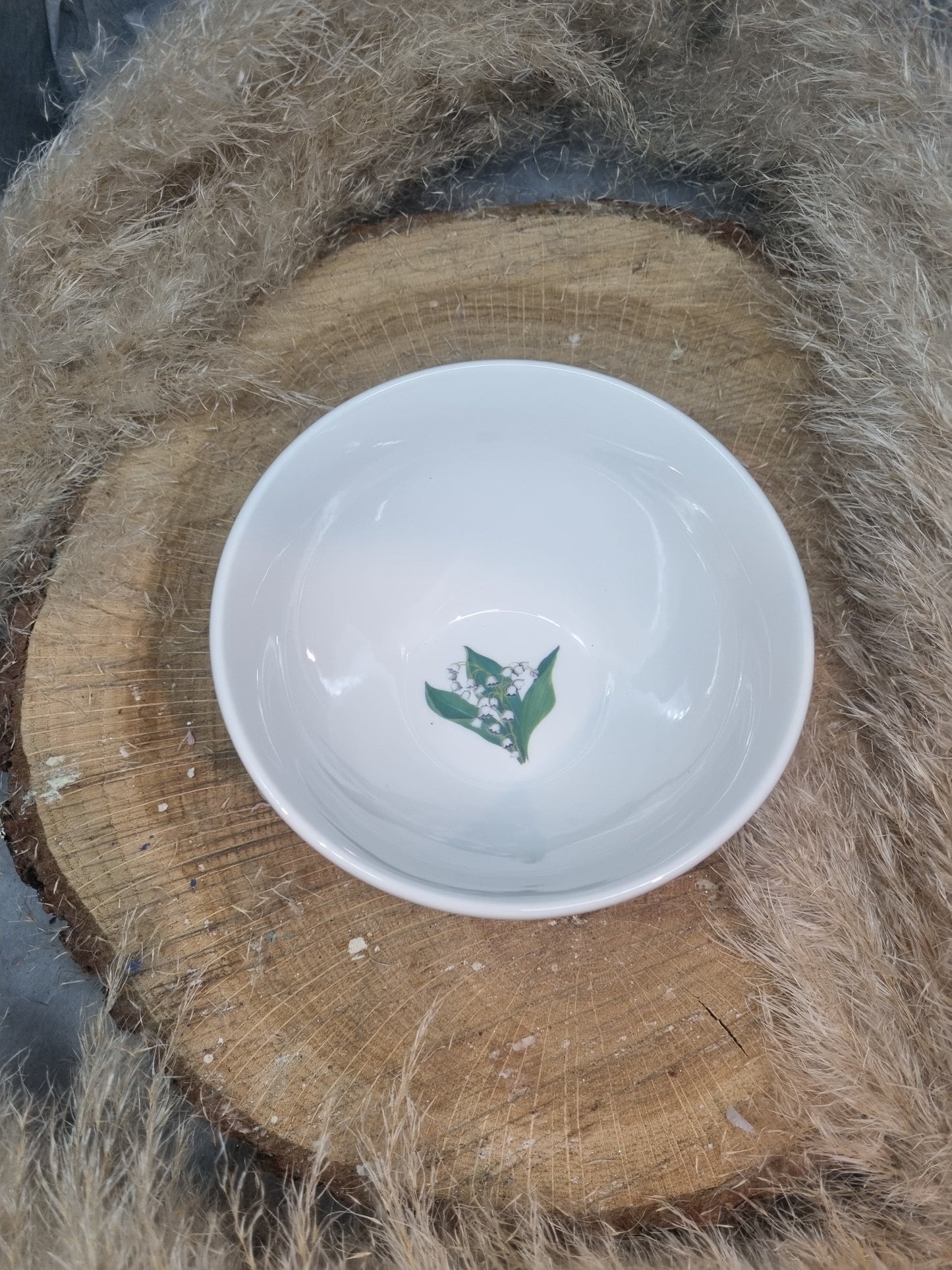 Bol en Porcelaine Décor MUGUET
