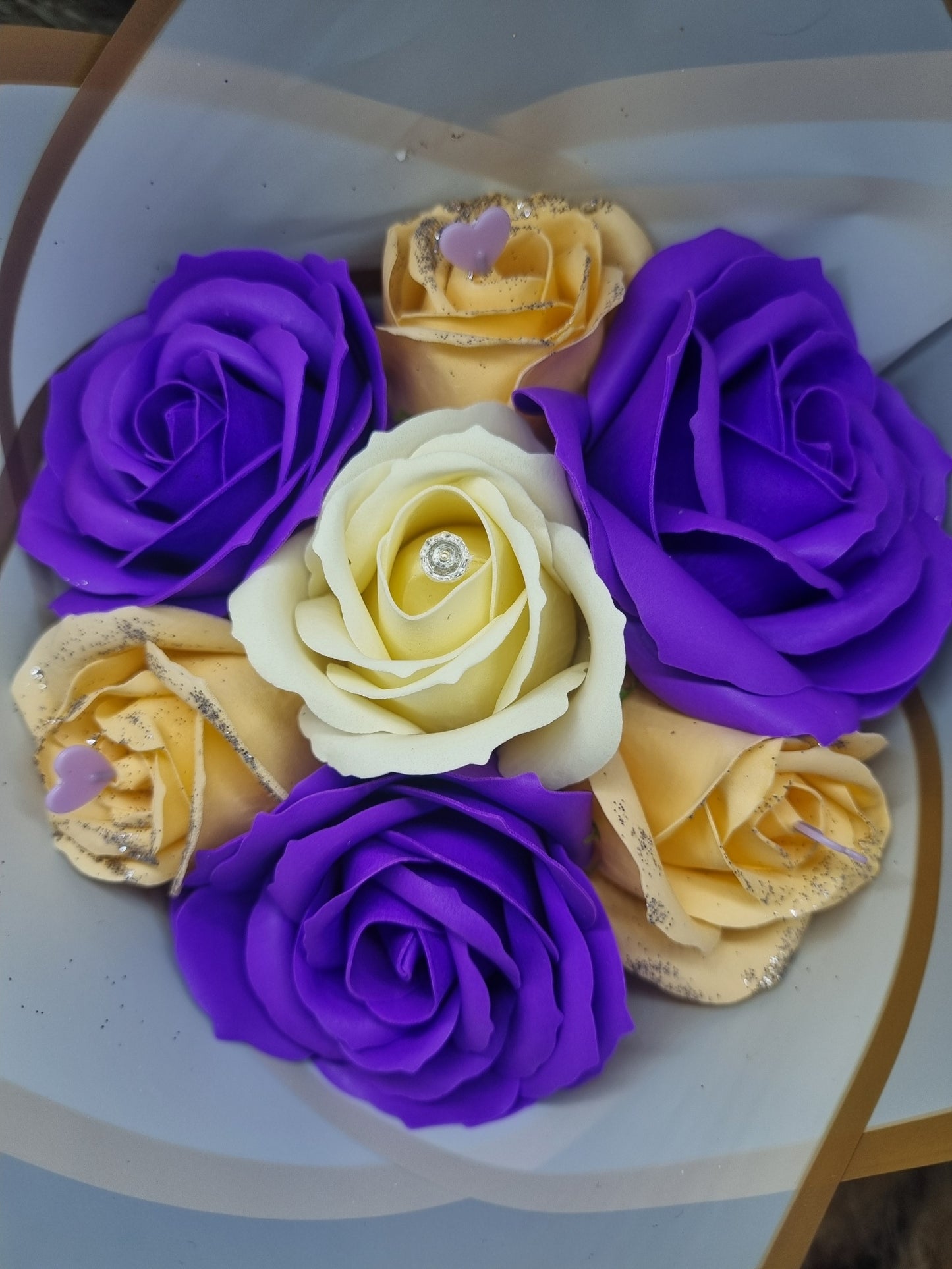 Bouquet 7 Roses savon