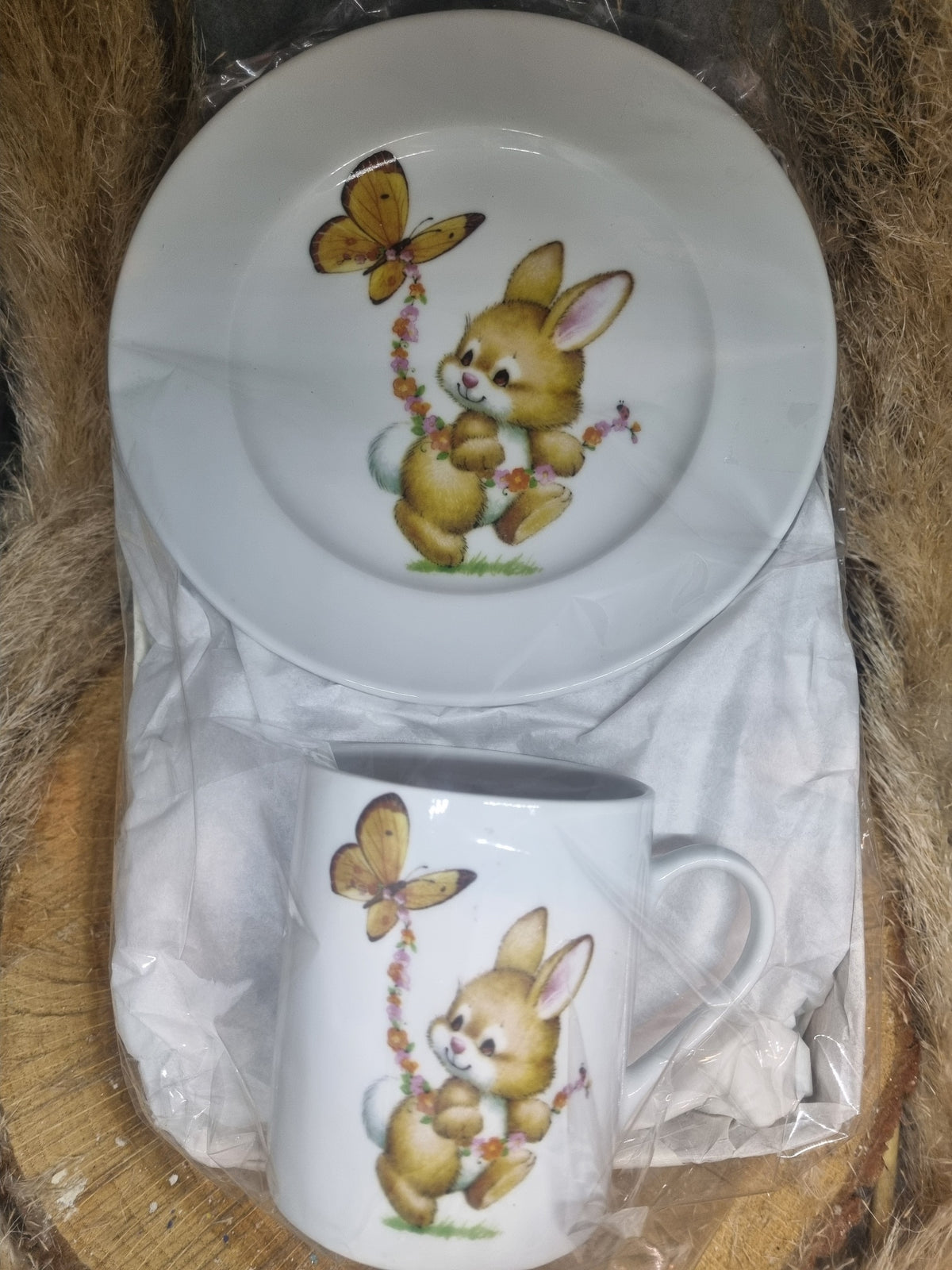 Coffret Enfant 2 Pièces Décor Lapin