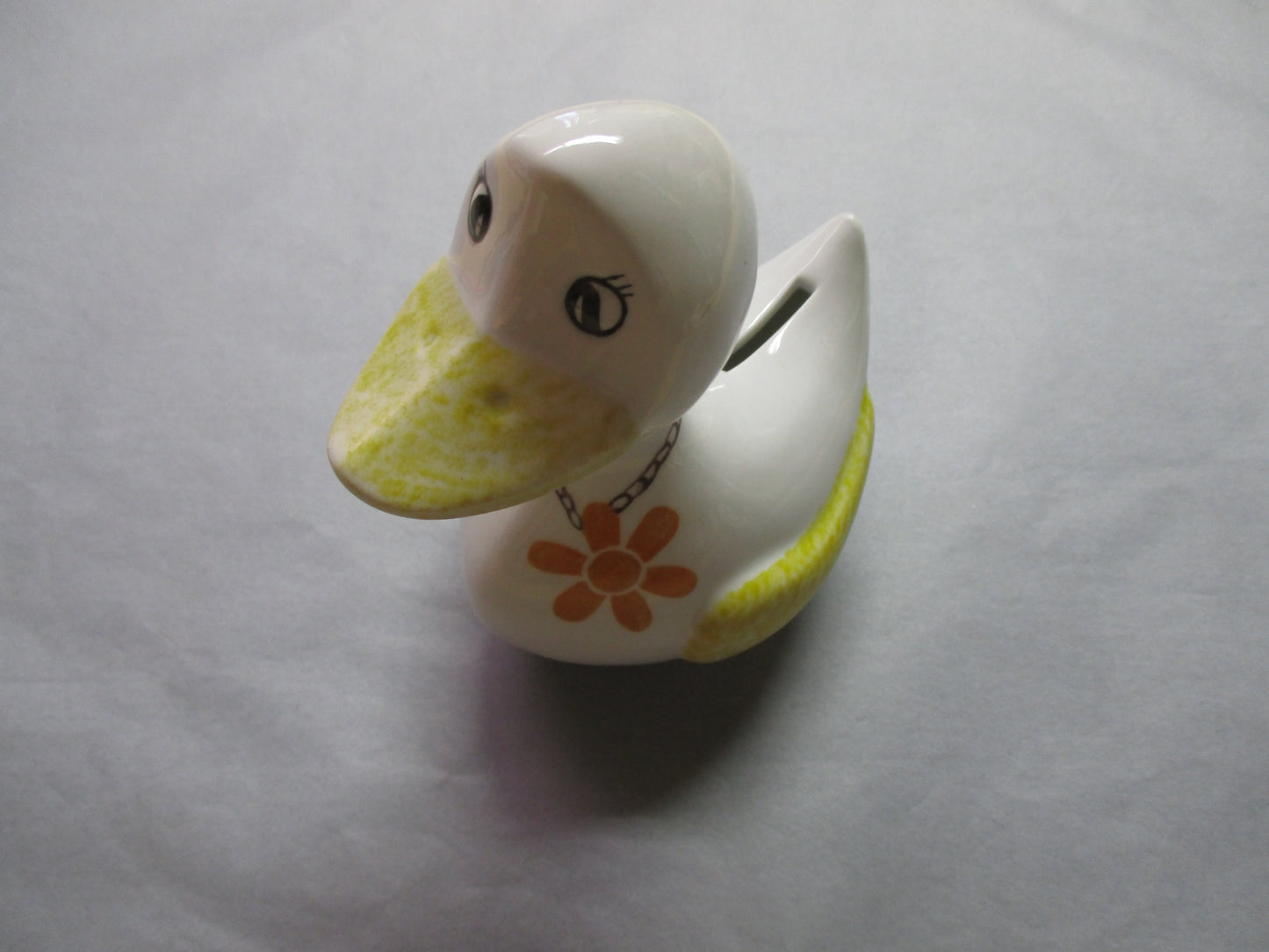 Tirelire Canard en Porcelaine