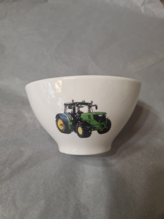 Bol en Porcelaine Décor Tracteur