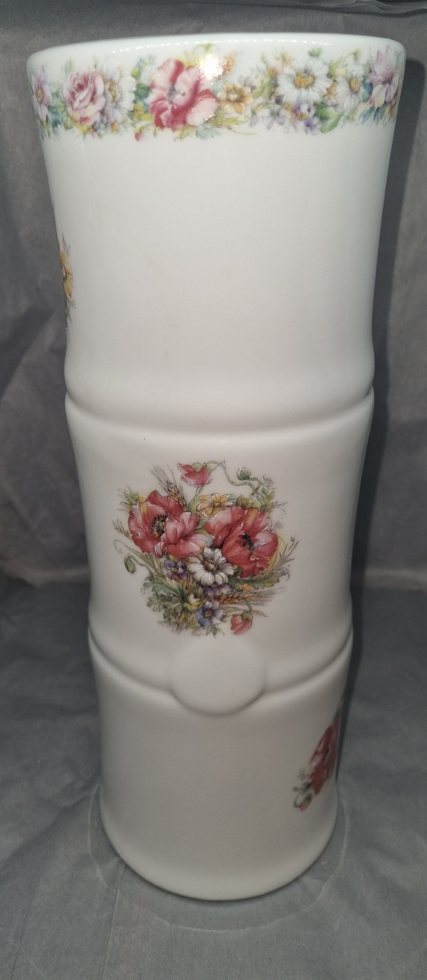 Grand Vase BAMBOU Décor FLEURS