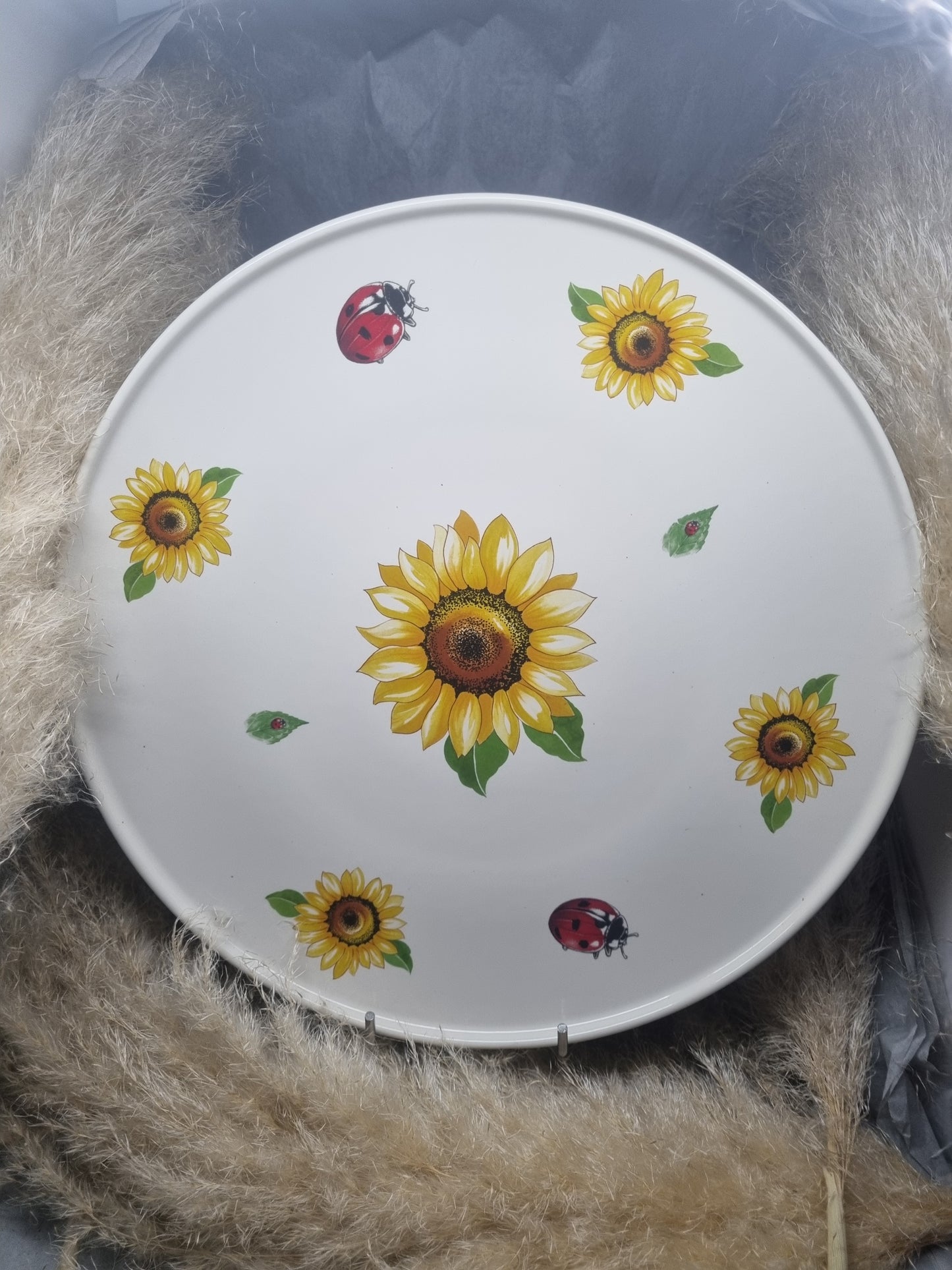 Plat à Tarte en Porcelaine DECOR TOURNESOL