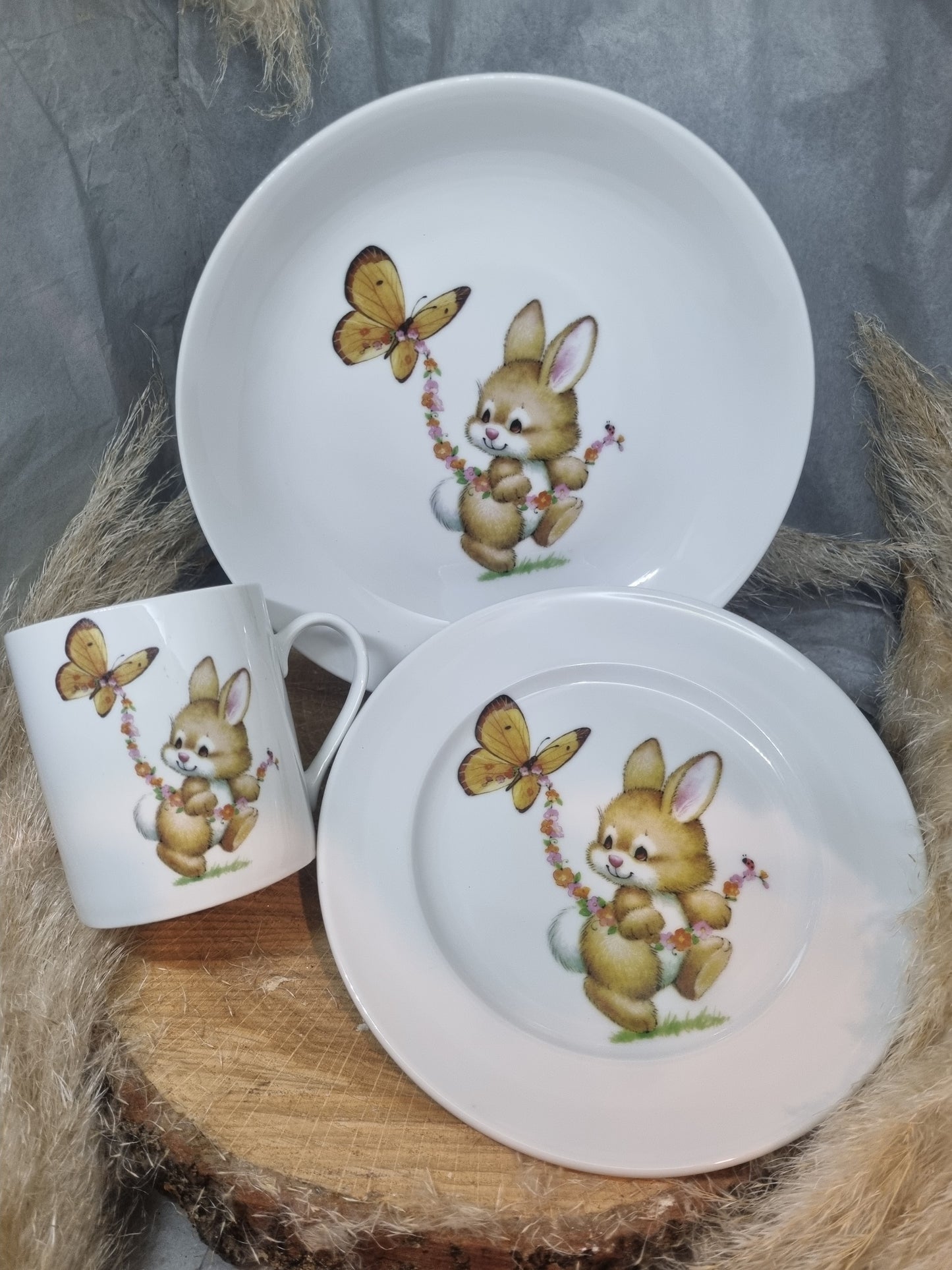 Coffret Enfant 3 Pièces Décor Lapin