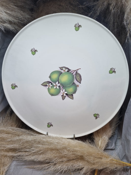 Plat à Tarte en Porcelaine DECOR Citron Vert