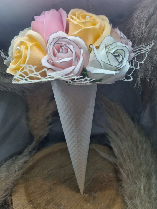Boîte Bouquet Roses de savon à Suspendre