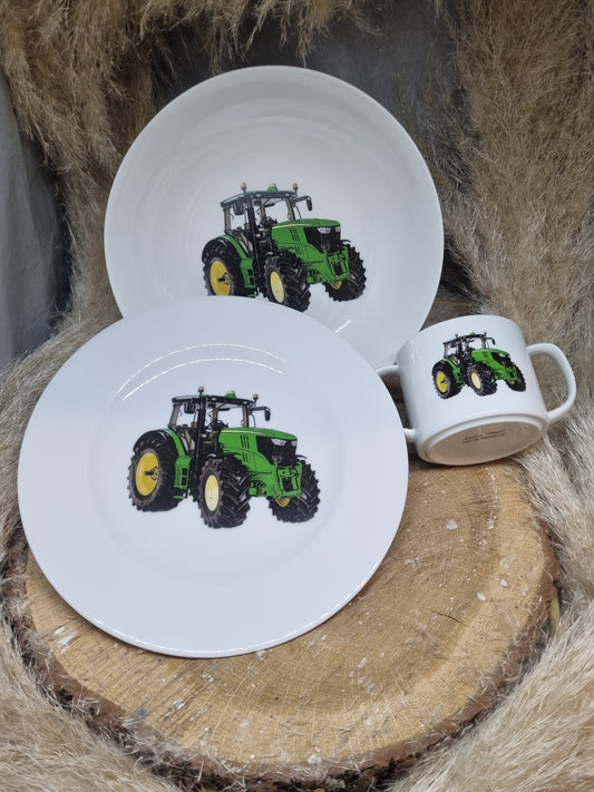 Coffret Enfant 3 Pièces Décor Tracteur
