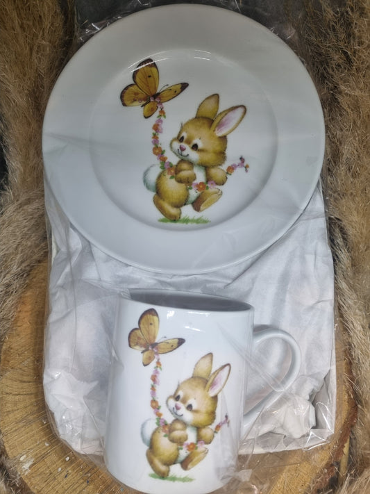 Coffret Enfant 2 Pièces Décor Lapin